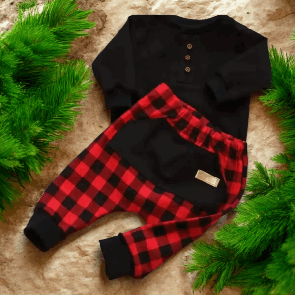 Komplet chłopięcy casual krata vichy