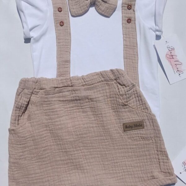 Muślinowy komplet chłopięcy na szczególne okazje