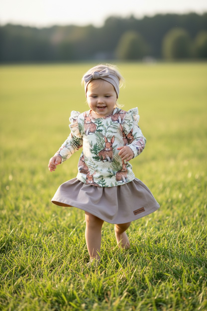 Bluzeczka z falbanką ZAJĄCZKI - obrazek 2