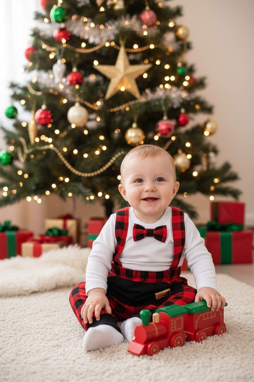 Komplet chłopięcy KRATA VICHY